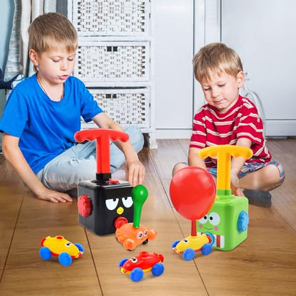 BAKAM Toddler Toys 3-4 for Boys Girls, Balloon Launcher & Powered Car Set, Fun Toddlers STEM Toy Balloon Pump Cars Racer Kit for Kids 3-5 (Bird) - style: Bird