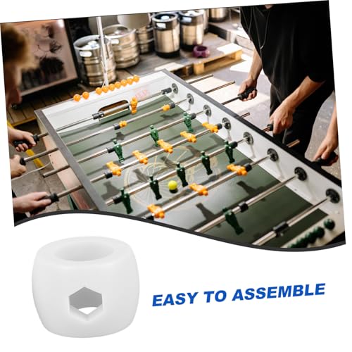8pcs Foosball Goal Bar Stop Rings Plastic Positioner Table Football Accessories for Precise Control and Use in Football Games