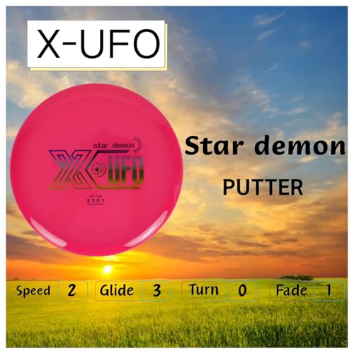 X-UFO Disc Golf Set - Disc Golf Starter Set, Includes 1 Putter, 1 Driver, and 1 midrange disc, Weighing 170-178 Grams Suitable for Beginners and Professional disc Golf tournaments - color: Set 4