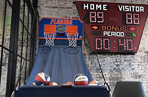 Pop-A-Shot - Home Dual Shot with NCAA Graphics l Sensor Scoring l 16 Game Modes l 7 Balls l Foldable Storage l for All NCAA Fans - style: Florida Gators