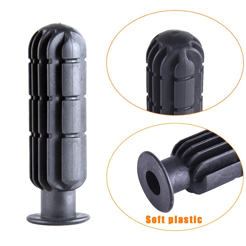 4 Pack Foosball Table Handle Grip Replacement Football Game Rod Handles Stick End Cap Grips for Desktop Soccer Tabletop Parts Repair Table Top (1/2" / 0.5'' Hole ID)