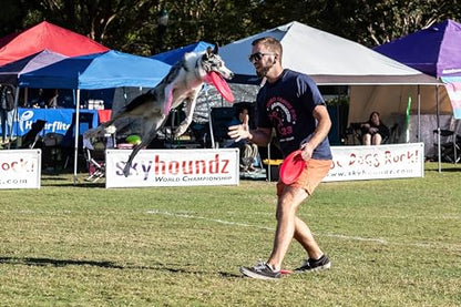 Hyperflite K-10 Jawz Puncture Resistant Dog Flying Disc, Medium-Large | Puncture Resistant, Competition Approved | 8.75-inch, 150g | Medium & Large Dogs | Pink - color: Pink