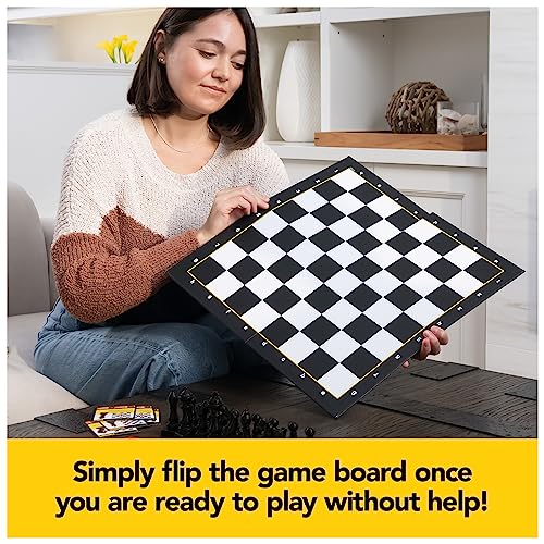 Spin Master Games, Chess Made Simple, Learn to Play Strategy Board Games for Beginners, Chess, 2 Players, for Kids Ages 8 & Up - size: 1, style: Chess Made Simple