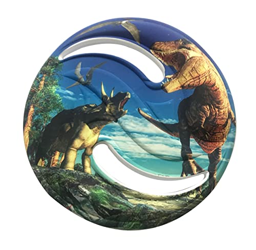 Aeromax Dino Saucer Foam Flying Disc Assorted Dino Design 1 Piece - style: DINOS