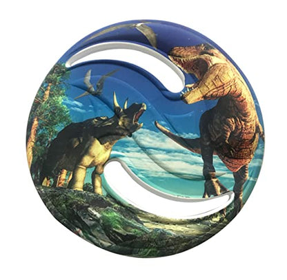 Aeromax Dino Saucer Foam Flying Disc Assorted Dino Design 1 Piece - style: DINOS