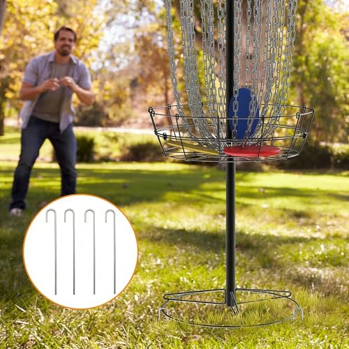 NQV PRO Disc Golf Basket,Heavy Duty 24 Chain Portable Target with Transit Bag, Outdoor/Indoor - size: 52in-Black