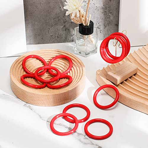 12 Pcs Small Ring Toss Rings for Bottles, 2.1 Inch Plastic Carnival Rings, Wine Toss Hoop, Small Fun Target Toys for Backyard Outdoor Parties