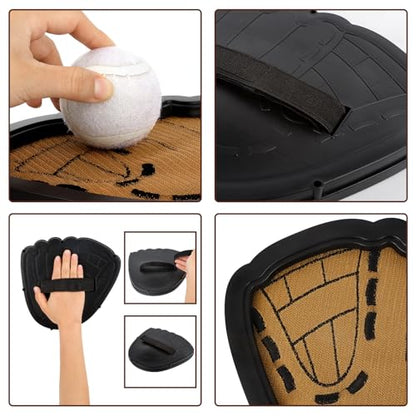 Toss and Catching Ball Game Outdoor Beach Toys for Kids Sticky Toddler Baseball Training Glove Beginner Kids Baseball Training Glove & Catching Ball Toys for 3 4 5 6 7 8 9 10 Year Old Boys Girls