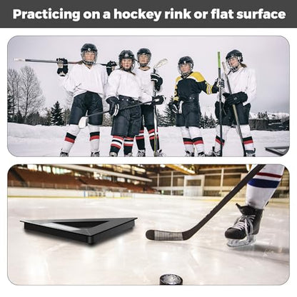 Hockey Passer Rebounder,Heavy Duty Hockey Training Equipment,Hockeys Training Aids for Improves Passing,Shooting,and Stickhandling Skills,Use On and Off The Ice-Length 26 inch, Puck Control