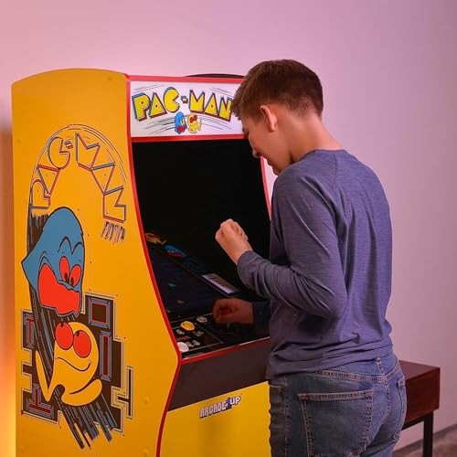 Arcade1Up PAC-Man Deluxe Arcade Machine for Home - 5 Feet Tall - 14 Classic Games