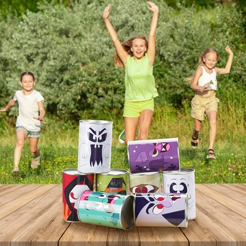 JOYIN 13 Pcs Halloween Carnival Can Bean Bag Toss Games for Kids & Adults Trick or Treat Decoration, Home Decor Party Favors Supplies, Homeschooling Backyard Game - style: Carnival Games