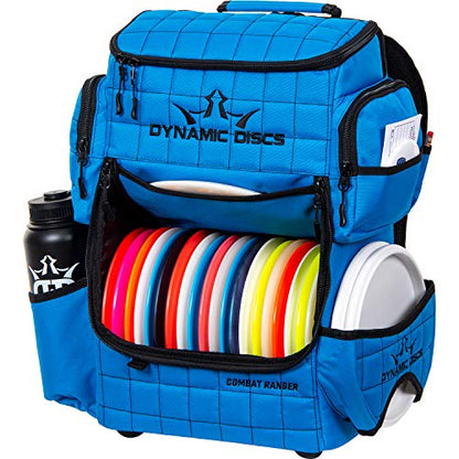 Dynamic Discs Combat Ranger Disc Golf Backpack | Large Bag w/Putter Pouch | 20+ Discs Capacity | Disc Golf Accessories - color: Cobalt Blue