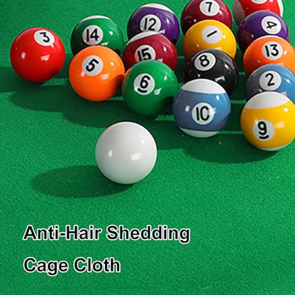 Folding Pool Table, Portable Billiard Tables Game Set with Cues, Balls, Rack, Chalk and Brush for Home, Office, Recreation Room(120x63x80cm/47.2x24.8x31.4in)