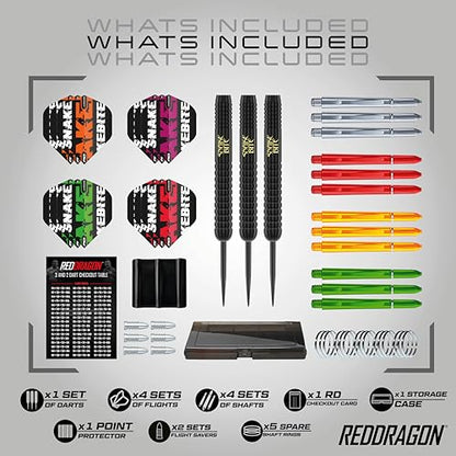 RED Dragon Peter Wright Snakebite Brass Darts Sets