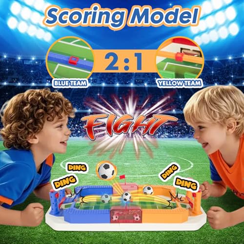 PowerKing Portable Foosball Table - Mini Tabletop Sports Game for Competitive Family Fun - color: Green-E014