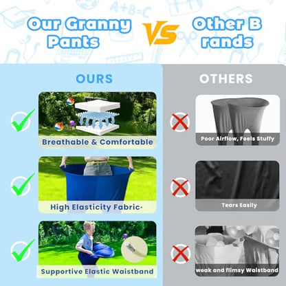 Granny Pants Yard Game Set (2 Pack), Funny Granny Pants Outdoor Game for Kids & Adults, Easy Setup Toss Game with Giant Pants & Balls, Backyard Family Party Game for Small Groups - color: 2PC Granny Pants