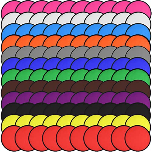 Mototo 180 Pieces Foldable Flying Disc Fans with Bag Folding Pocket Toy Set for Kids Fun Birthday Party Favors Summer Outdoor Activity Game Halloween Christmas, 12 Colors