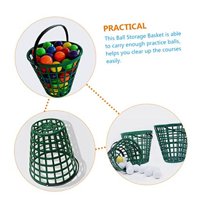 BESTonZON Golf Ball Basket Lightweight Ball Storage Holder for Driving Range Home Use for Practice Supplies Design for Clubs Personal Use