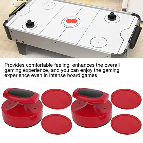 GOTOTOP Air Hockey Pucks and Pushers Hockey Game Table 94mm Slider Pusher Set with 4 Pucks Accessories Large Size Table Game Gift