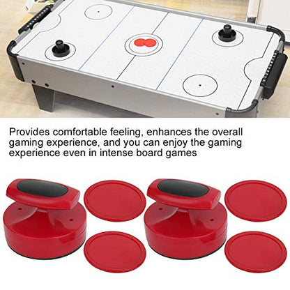 GOTOTOP Air Hockey Pucks and Pushers Hockey Game Table 94mm Slider Pusher Set with 4 Pucks Accessories Large Size Table Game Gift