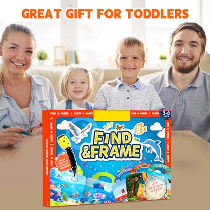 Search and Find Books for Kids 3-5, Reusable Preschool Learning Activities, Perfect Road Trip Car Airplane Games, Educational Toys, Busy Books for 3 4 5 6 Year Old Boys Girl Christmas Birthday Gifts - style: Search and Find Animals