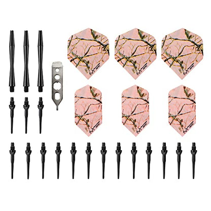 Fat Cat Realtree APC Pink Camo Soft Tip Darts with Storage/Travel Case, 16 Grams