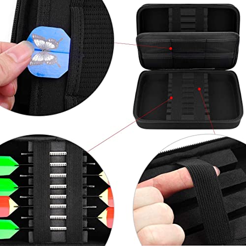 GWCASE Dart Case for Steel Tip and Soft Tip Darts, Dart Carrying Storage Holder Fits for Dart Tips, Shafts and Flights (Box Only)