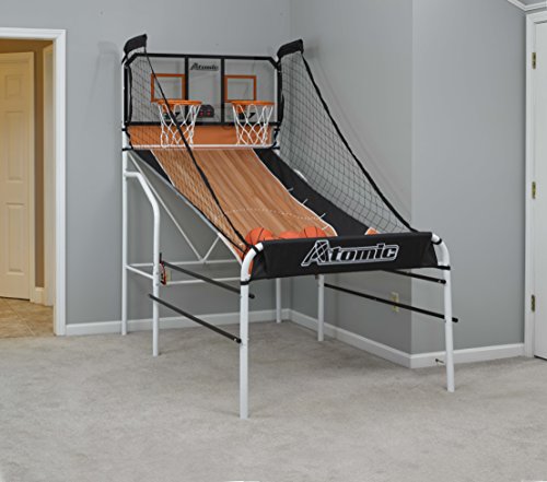 Atomic Slam Dunk Basketball Shootout Includes 4 Miniature Basketballs and Air Pump and Needle