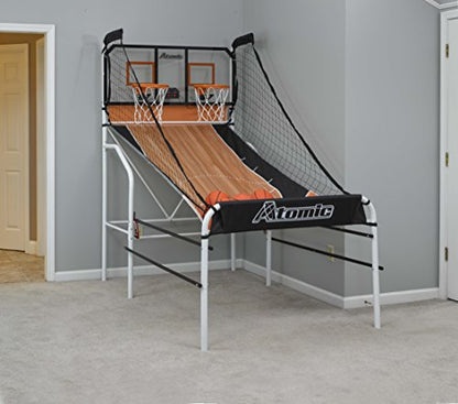 Atomic Slam Dunk Basketball Shootout Includes 4 Miniature Basketballs and Air Pump and Needle