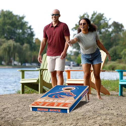 YouTheFan NCAA 2' x 4' Slogan Series Professional Wood Cornhole Game - color: Boise State Broncos