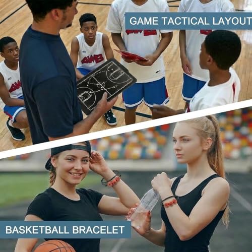 Basketball Coaching Board, 16" LCD Screen Tactical Marker Board with Pen, Clipboard Training Equipment for Basketball Teaching, Game