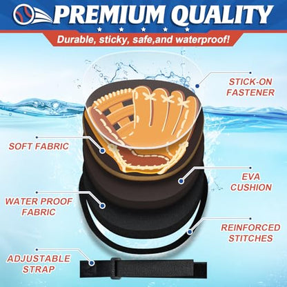 Ellinjan 4 Pack Catch Ball Game Set, Outdoor Games for Kids Ages 4-8-12, Kid Baseball Training Glove, Summer Outdoor Toys Pool Beach Backyard Lawn Games for Toddlers Kids Family, Fun Ideal Gifts