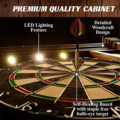 Barrington Official Size Dartboard Multiple Styles Pre-Assembled Pub Style Wood Dartboard Collection
