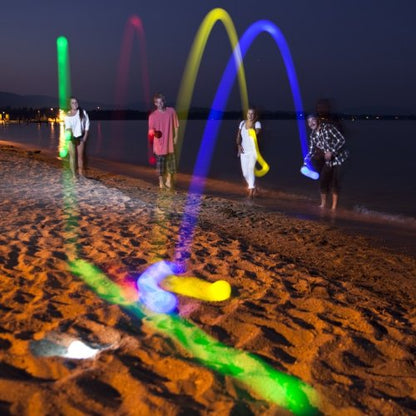 Playaboule Glow in The Dark LED Day Night Lighted Bocce Ball Set Choose 107mm or 85mm - style: 85mm V5 Travel / Backyard Size