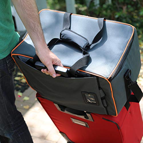 Allplay Game Haul Board Game Bag | Padded Travel Bag for Board Games & Tabletop Storage | Heavy-Duty Carry Case with Shoulder Strap, Large Capacity, Water-Resistant Design (Oxford Gray)