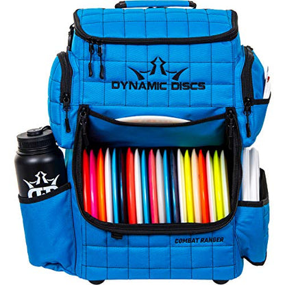 Dynamic Discs Combat Ranger Disc Golf Backpack | Large Bag w/Putter Pouch | 20+ Discs Capacity | Disc Golf Accessories - color: Cobalt Blue