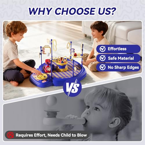 Train Toy & Car Race Track Board Game for Kids – Floating Ball Challenge with Lights & Sounds STEM Toy, Enhances Focus & Coordination, Gift for Boys Girls Ages 4 5 6 7 8