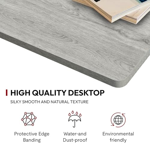 SANODESK Universal Tabletop 48"x30"x1" Thickness One-Piece Table Top Rectangular Particle Board for Standing Desk and Home Office Desk Countertop DIY,White Wood Top - color: White Wood, size: 48*30*1 Inch
