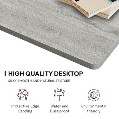 SANODESK Universal Tabletop 48"x30"x1" Thickness One-Piece Table Top Rectangular Particle Board for Standing Desk and Home Office Desk Countertop DIY,White Wood Top - color: White Wood, size: 48*30*1 Inch