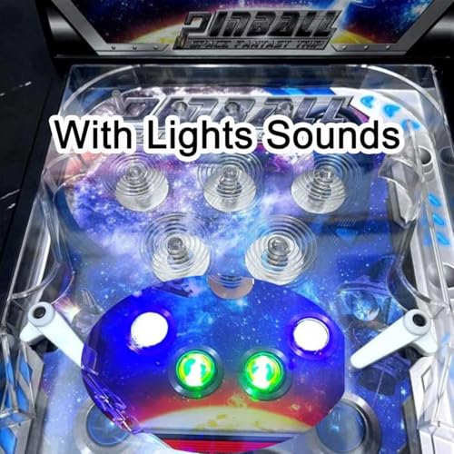 Desktop Pinball Machine for Kids, Retro Arcade Electronic Arcade Mini Pinball Game for Home, Classic Pinball Gifts Toy with Light Music Scoreboard