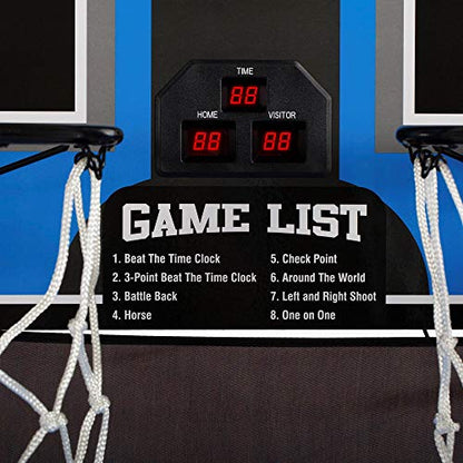 Triumph Sports Big Shot II Double Shootout Basketball Game - LED Scorer - 8 Game Modes - 4 Basketballs