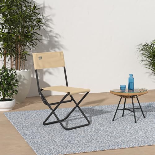BUNDOK(バンドック) BD-109BE Outdoor Chair, Lサイズ, A. Beige - color: A. Beige