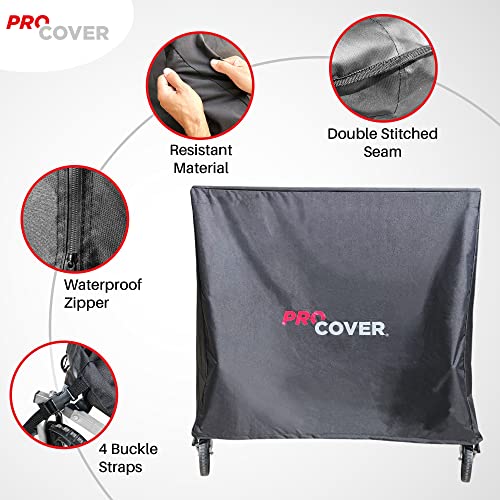 Professionnal Ping Pong Table Cover. Premium Quality. Ultra-Resistant and Waterproof for Outdoor and Indoor use. Oxford 600D strong fabric. Universal tennis table cover. ProCover