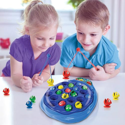 Ambassador Games: The Fishing Game - Classic Animated Arcade-Themed Game, Use The Rod to Catch Spinning & Chomping Fish, Kids Ages 3+, 2-4 Players - style: Fishing