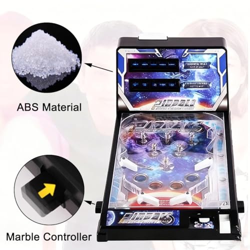 Tabletop Electronic Pinball Game, Desktop Ball Shooting Toy, Kids Mini Pinball Game Machine, Arcade Pinball Machine