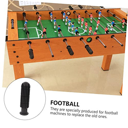 BESPORTBLE Foosball Table Handles 16-Piece Plastic Replacement Grip Set for Soccer Table Accessories Sturdy Black Football Machine Handles for Sports Enthusiasts for Game Rooms