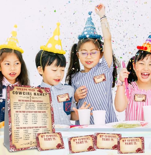 Cowgirl Birthday Party Decoration,Western Party Decorations,Cowgirl Birthday Party Sign for Girls, Cowgiel Birthday Decoration, Kids Cowgirl Activity Cards, Cowgirl Activity Decoration Supplies - style: Cowgirl 2
