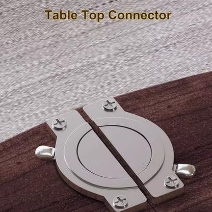 Foldable Round Wood Table Top Extender - Diameter 71 inch, 67 lbs | Indoor, dark walnut, folds for easy storage, no legs, fits 10-12 people, catering party tables, kitchen dining room tabletop - size: D-70.87IN