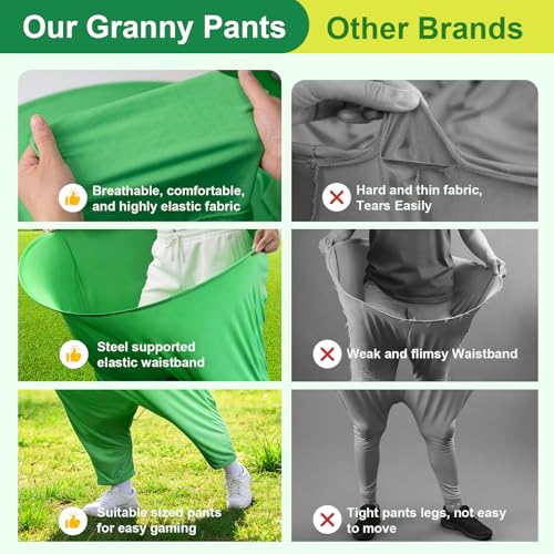 Granny Pants Yard Game, Outdoor Game with Bouncy Ball and Air Pump, Team Relay Family Reunion Party Field Game - size: Adult-2Pcs