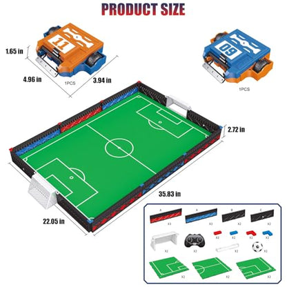 Mostop Remote Control Battle Robots Arena Set, Electronic Soccer Robot Board Game Set for Kids, 2-Player Mini Foosball Table Game, RC Fighting Robots STEM Toy Soccer Gift for Kids 8-12 Boys Girls